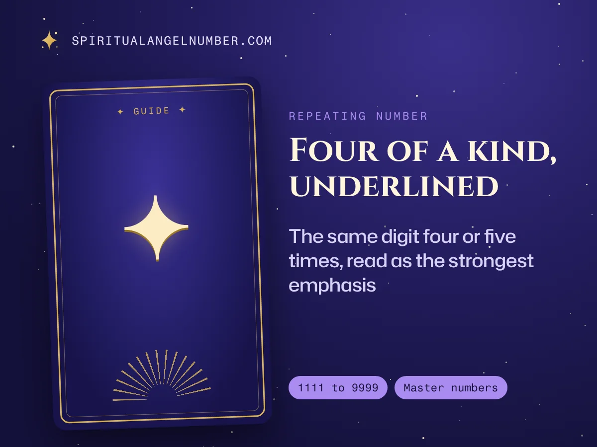Four of a kind, underlined